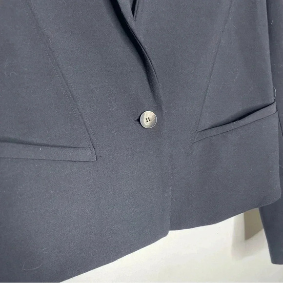 Helmut Lang Black Cropped Blazer Jacket Size 6 - Picture 4 of 6